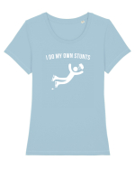 Patinaj Tricou mânecă scurtă guler larg fitted Damă Expresser