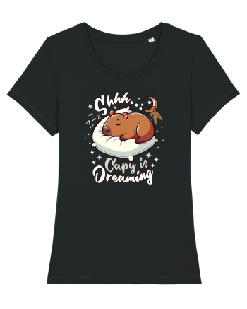 Capy Capybara Drăguț Somnoros Black