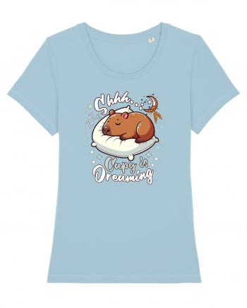 Capy Capybara Drăguț Somnoros Sky Blue