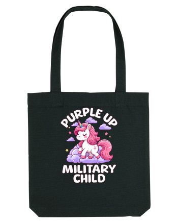 Unicorn Drăguț Mov Susține Copilul Militar Black
