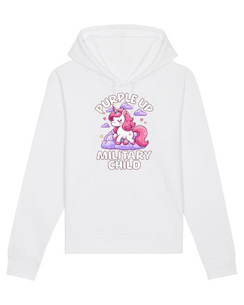 Unicorn Drăguț Mov Susține Copilul Militar White