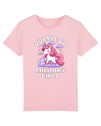Unicorn Drăguț Mov Susține Copilul Militar Cotton Pink