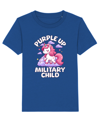 Unicorn Drăguț Mov Susține Copilul Militar Majorelle Blue