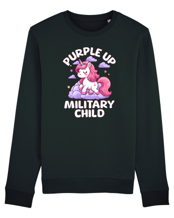 Unicorn Drăguț Mov Susține Copilul Militar Black
