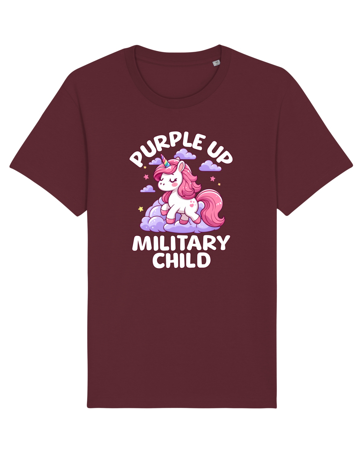 Tricou mânecă scurtă Unisex Rocker Burgundy