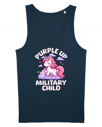Unicorn Drăguț Mov Susține Copilul Militar Navy