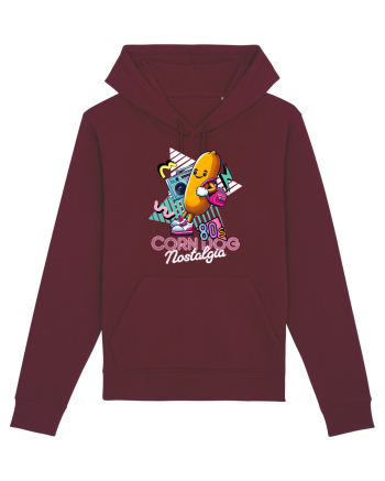 Corn Dog Nostalgie Anii '80 cu Boombox Burgundy
