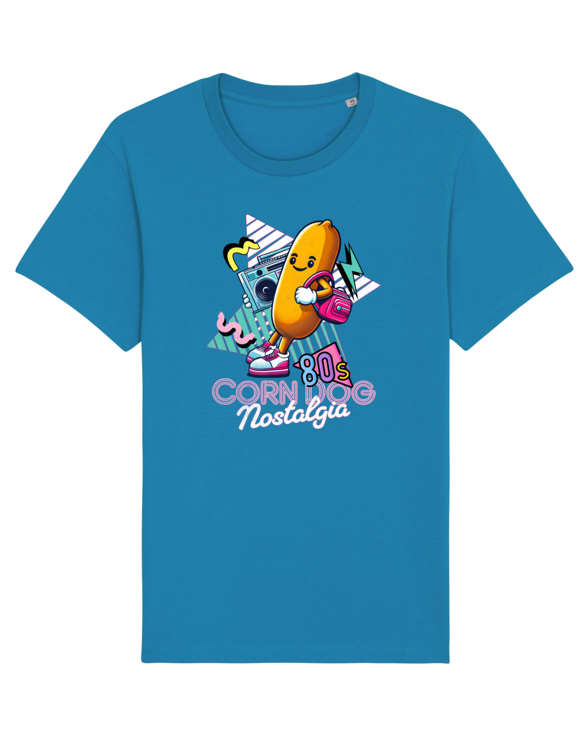 Tricou mânecă scurtă Unisex Rocker Azur