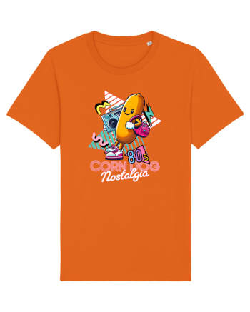 Corn Dog Nostalgie Anii '80 cu Boombox Bright Orange
