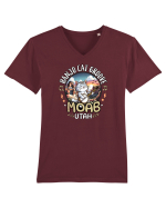 MOAB Utah Arches cu Pisică Grozavă pe Banjo Tricou mânecă scurtă guler V Bărbat Presenter