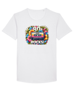 pentru nostalgicii anilor 80 - 80s music rocks Tricou mânecă scurtă guler larg Bărbat Skater