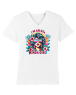 pentru nostalgicii anilor 80 - I am an 80s kind of girl Tricou mânecă scurtă guler V Bărbat Presenter