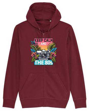 pentru nostalgicii anilor 80 - Keep calm and remember the 80s Burgundy