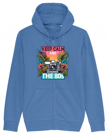 pentru nostalgicii anilor 80 - Keep calm and remember the 80s Bright Blue