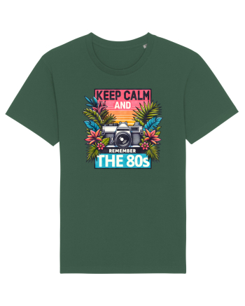 pentru nostalgicii anilor 80 - Keep calm and remember the 80s Bottle Green