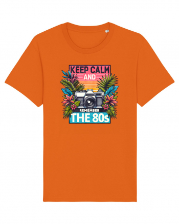 pentru nostalgicii anilor 80 - Keep calm and remember the 80s Bright Orange