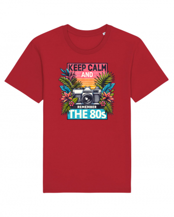 pentru nostalgicii anilor 80 - Keep calm and remember the 80s Red