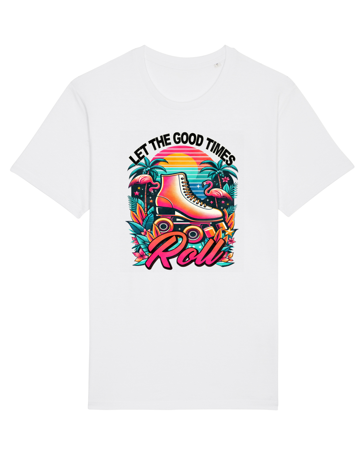 Tricou mânecă scurtă Unisex Rocker White