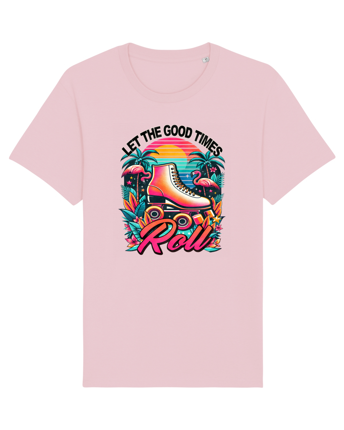 Tricou mânecă scurtă Unisex Rocker Cotton Pink