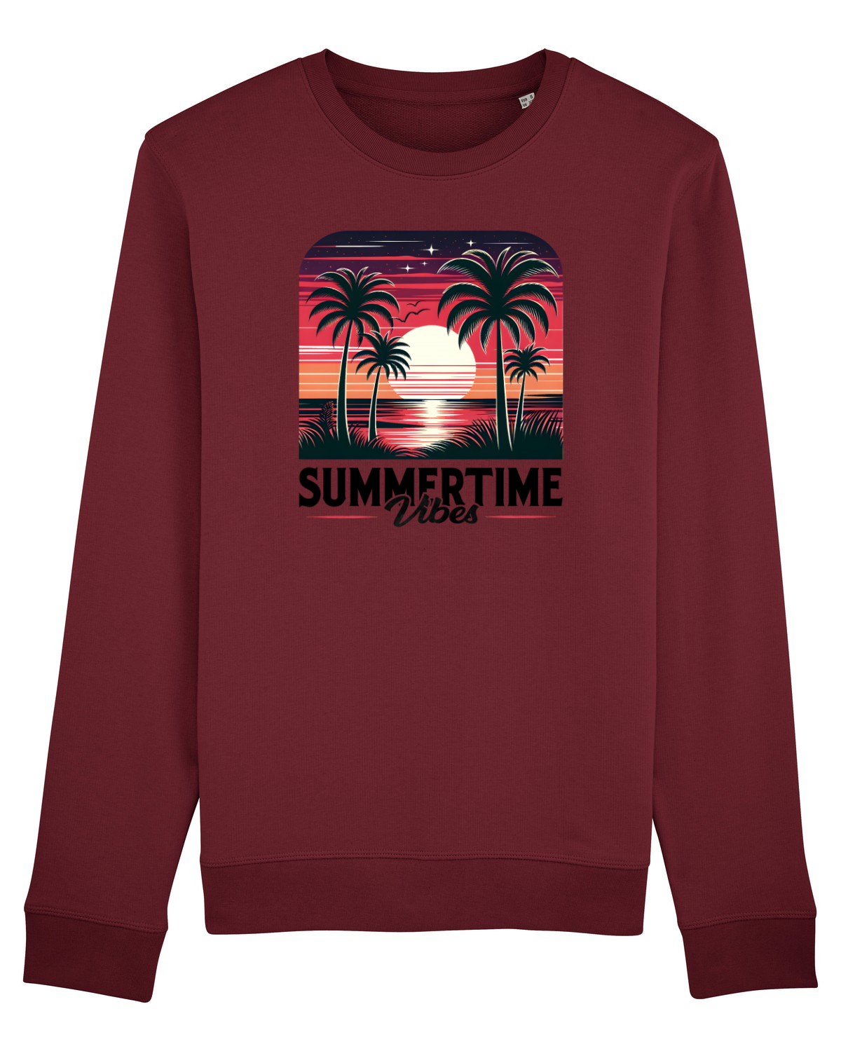 Bluză mânecă lungă Unisex Rise Burgundy