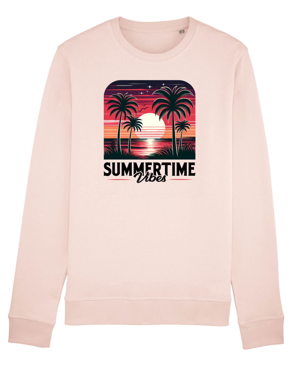 Bluză mânecă lungă Unisex Rise Candy Pink
