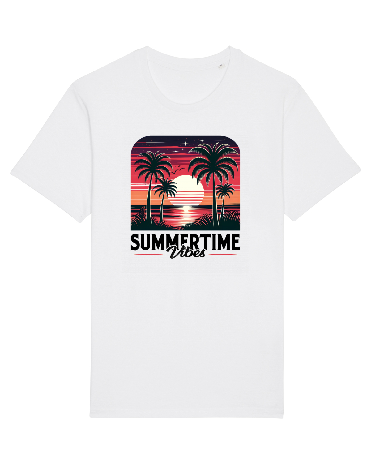 Tricou mânecă scurtă Unisex Rocker White