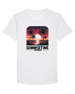 pentru nostalgicii anilor 80 - Summertime vibes Tricou mânecă scurtă guler larg Bărbat Skater