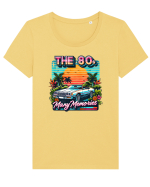 pentru nostalgicii anilor 80 - The 80s - Many memories Tricou mânecă scurtă guler larg fitted Damă Expresser