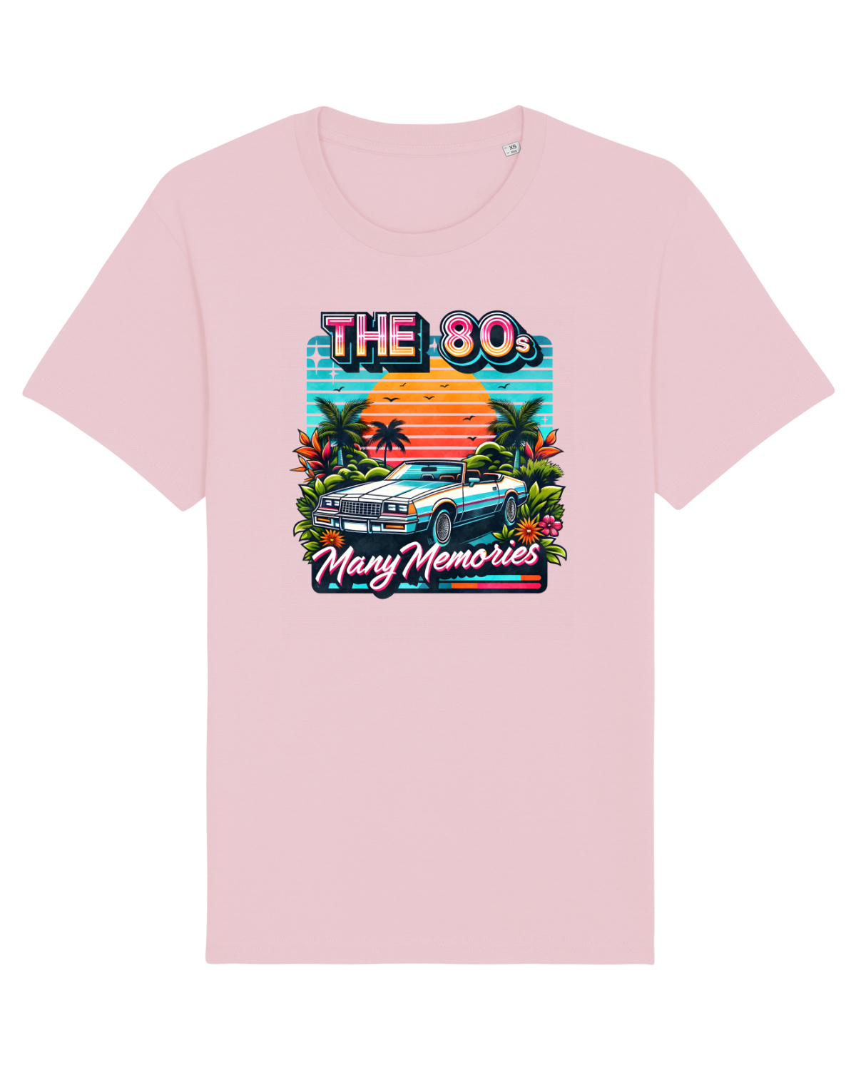 Tricou mânecă scurtă Unisex Rocker Cotton Pink