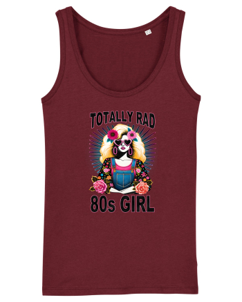 pentru nostalgicii anilor 80 - Totally rad 80s girl Burgundy