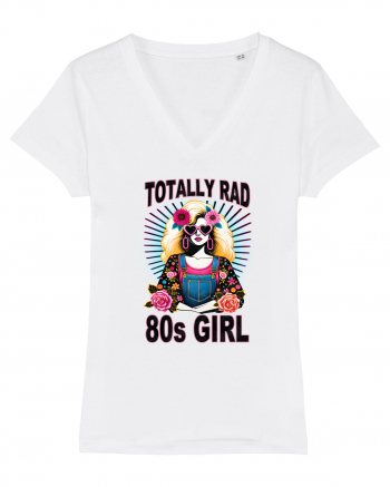 pentru nostalgicii anilor 80 - Totally rad 80s girl White