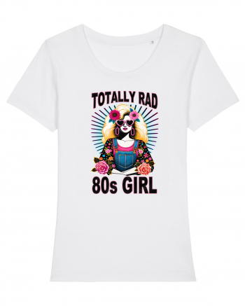 pentru nostalgicii anilor 80 - Totally rad 80s girl White