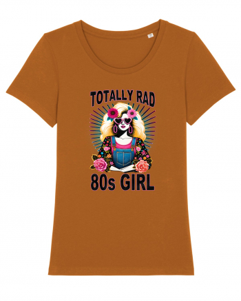 pentru nostalgicii anilor 80 - Totally rad 80s girl Roasted Orange