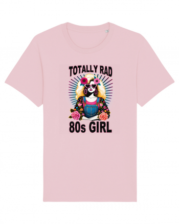 pentru nostalgicii anilor 80 - Totally rad 80s girl Cotton Pink