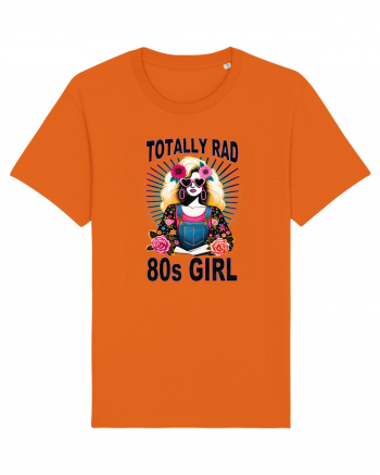 pentru nostalgicii anilor 80 - Totally rad 80s girl Bright Orange