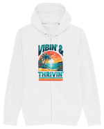 pentru nostalgicii anilor 80 - Vibing and thriving Hanorac cu fermoar Unisex Connector