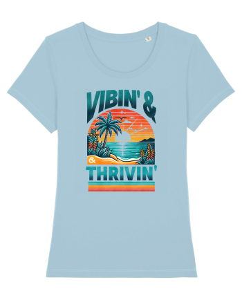 pentru nostalgicii anilor 80 - Vibing and thriving Sky Blue