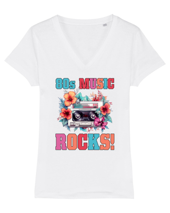 in stilul pop al anilor 80 - 80s music rocks White
