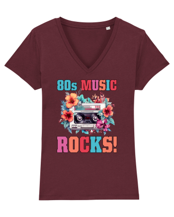 in stilul pop al anilor 80 - 80s music rocks Burgundy