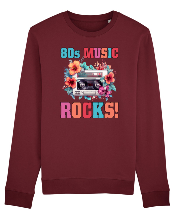 in stilul pop al anilor 80 - 80s music rocks Burgundy