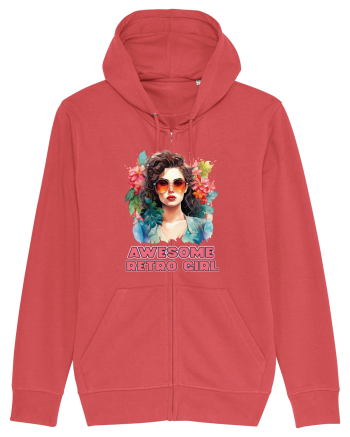 in stilul pop al anilor 80 - Awesome retro girl Carmine Red