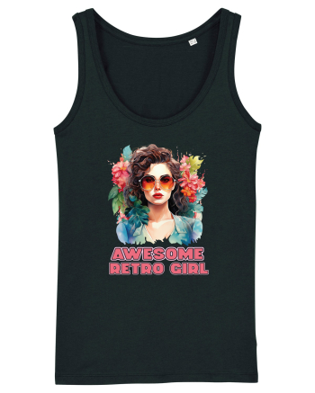 in stilul pop al anilor 80 - Awesome retro girl Black