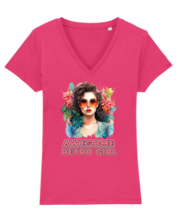 in stilul pop al anilor 80 - Awesome retro girl Raspberry