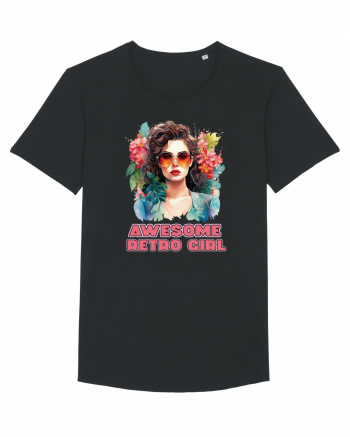 in stilul pop al anilor 80 - Awesome retro girl Black