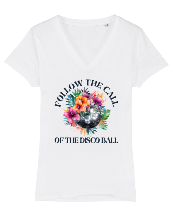 in stilul pop al anilor 80 - Follow the call of the disco ball White