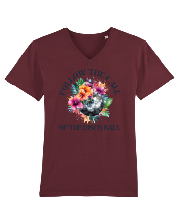 in stilul pop al anilor 80 - Follow the call of the disco ball Burgundy