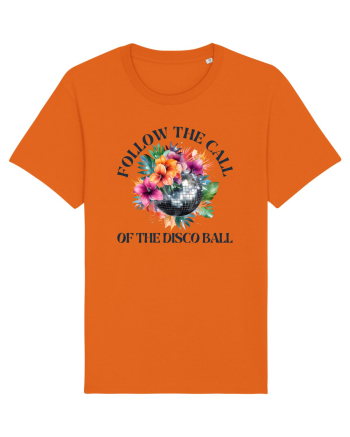 in stilul pop al anilor 80 - Follow the call of the disco ball Bright Orange