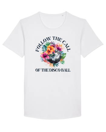 in stilul pop al anilor 80 - Follow the call of the disco ball White