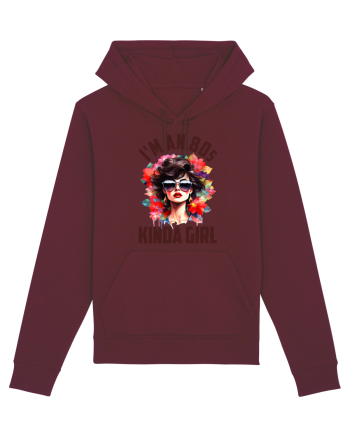 in stilul pop al anilor 80 - I am an 80s kind of girl Burgundy