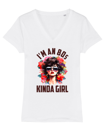 in stilul pop al anilor 80 - I am an 80s kind of girl White